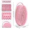 3 Pack Silicone Body Scrubber, Soft Silicone Loofah, Exfoliating Body Scrubber Fit for Sensitive and All Kinds of Skin, Rapid Foaming, Clean and Sanitary view 3