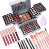 Makeup Gift Set For Women Girls, All in One Full Makeup Kit with Eyeshadow, Lip Gloss, Concealer, Blush, Contour, Highlighter Face Brushes Liquid Lipsticks Eyebrow Pen Eyeliner Pencil Sponge view 1