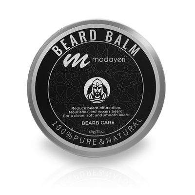 Beard Balm for Softening - Keeps Beard and Mustache Full, Conditioning and Styling, Healthier Beard, For All Beard Types, Natural Beard Conditioning and Styling Balm for Men, 2 Ounces
