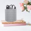 Beavorty 360degree Multi-functional Rotating Makeup Brush Holder Organizer for Cosmetics Pens and Items Space-saving Storage Pot for Vanity and Desk Grey view 3