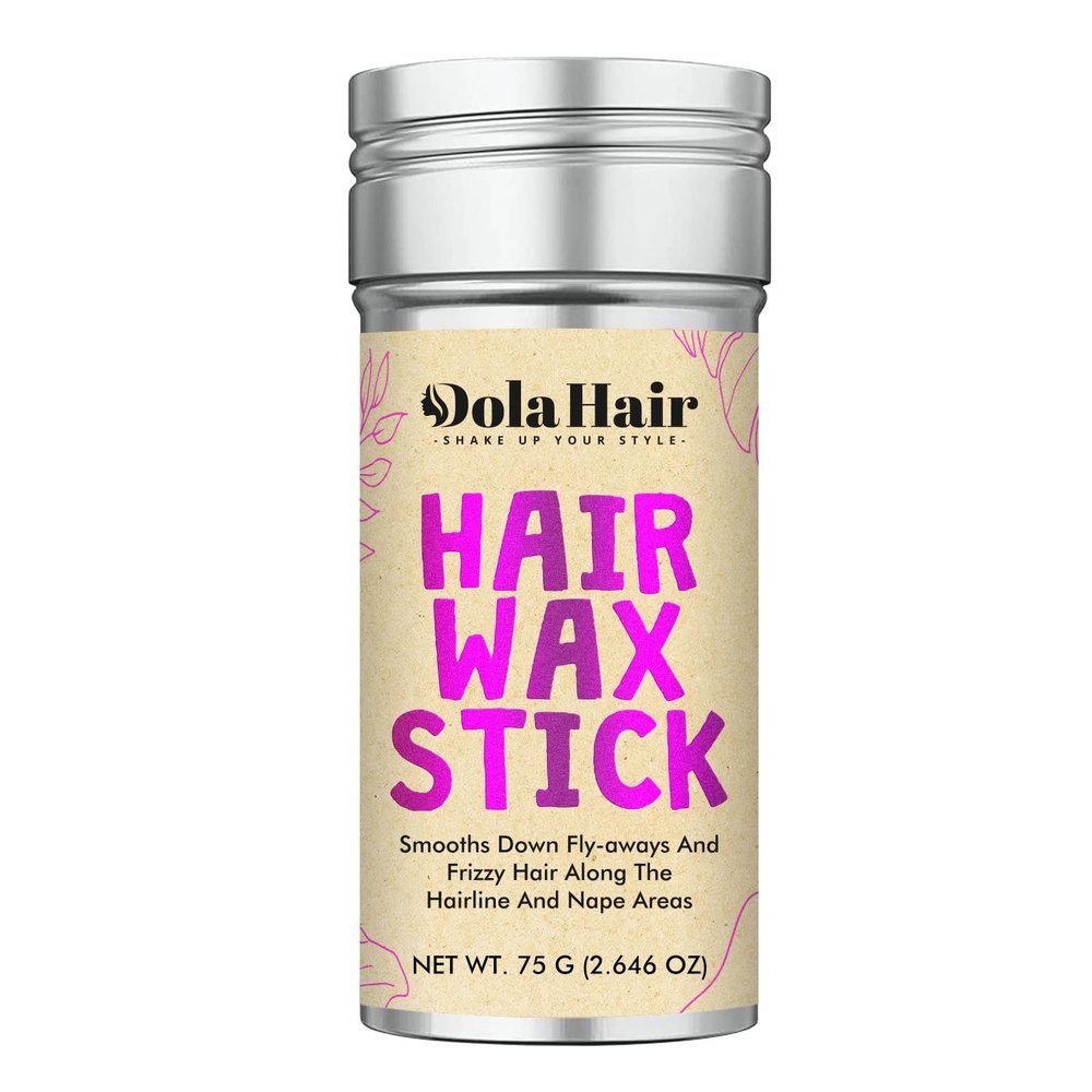 Dolahair Hair Wax Stick - Flyaway Control and Styling Pomade for Kids, Women, and Men - Hair Bun Maker and Accessorie stocking stuffers for teen girls (1 Pack of Wax)