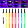 BOBISUKA 8 Colors UV Neon Liquid Eyeliner Set, Matte Colored Eyeliners Pen, Colorful Waterproof Smudge-proof Pigmented Graphic Liners, Delineadores de Colores Para Ojos Eye Makeup Gift Kit view 1