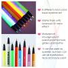 BOBISUKA 8 Colors UV Neon Liquid Eyeliner Set, Matte Colored Eyeliners Pen, Colorful Waterproof Smudge-proof Pigmented Graphic Liners, Delineadores de Colores Para Ojos Eye Makeup Gift Kit view 3