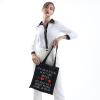 MNIGIU Bridge Canvas Tote Bag - Bridge Lover's Gift Bag - Black view 2