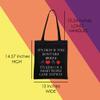 MNIGIU Bridge Canvas Tote Bag - Bridge Lover's Gift Bag - Black view 3