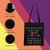 MNIGIU Bridge Canvas Tote Bag - Bridge Lover's Gift Bag - Black view 4