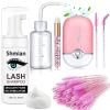 Shmian Lash Shampoo for Lash Extensions, 50ml Eyelash Foam Cleanser and 50 Pcs Eyelash Brush and Rinse Bottle Mini Fan Oil Free/Sulfate Free Eyelash Wash Remover For Eyelash Extension Makeup Removel view 1