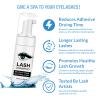 Shmian Lash Shampoo for Lash Extensions, 50ml Eyelash Foam Cleanser and 50 Pcs Eyelash Brush and Rinse Bottle Mini Fan Oil Free/Sulfate Free Eyelash Wash Remover For Eyelash Extension Makeup Removel view 2