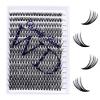 Individual Lashes DIY Eyelash Clusters 300PCS C/D Curl Lash Clusters Comfortable Cat Eye Lashes Super Soft Reusable Wispy Lashes Lash Clusters(300PCS-40D-0.07DD,8-16mm Mixed Tray) view 1