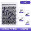 Lash Clusters Individual Lashes 300PCS C/D Curl Eyelash Extensions 0.07mm Thickness Soft Volume Lashes Extension 8-16mm Mixed Length Beginner Use Lashes(300PCS-30D-0.07CC,8-16mm Mixed Tray) view 2