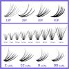 Lash Clusters Individual Lashes 300PCS C/D Curl Eyelash Extensions 0.07mm Thickness Soft Volume Lashes Extension 8-16mm Mixed Length Beginner Use Lashes(300PCS-30D-0.07CC,8-16mm Mixed Tray) view 4