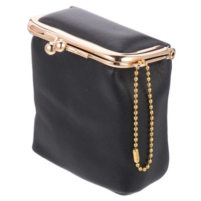 Beavorty Mini Mini Makeup Bag Makeup Lipstick Case Leather Lipstick Case Lip Gloss Cosmetic Organizer Purse Outdoor Pouch Portable Lip Gloss Bag Black Vintage Holder