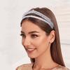 Aoligrace Double Layer Wedding Headband for Bridal Birthday Party Prom Headpiece Handmade CZ Hair Accessories Gifts for Women view 3