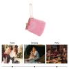 Beavorty Square Lipstick Box Mini Makeup Bag Mini Purse Lipstick Storage Holder Outdoor Decor Case Travel Lip Gloss Clip Ladies Case Girl Sheepskin Storage Box Pocket view 3