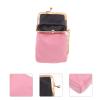 Beavorty Square Lipstick Box Mini Makeup Bag Mini Purse Lipstick Storage Holder Outdoor Decor Case Travel Lip Gloss Clip Ladies Case Girl Sheepskin Storage Box Pocket view 4