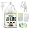 Lash Shampoo Bulk, Eyelash Cleanser for Extensions 1 Gallon / 3.8L - Includes 50 Aftercare Kits, 5 Foam Pump Bottles, Dispenser Pump - Eyelid Foaming Cleanser for Professional Salon and Home Use view 1