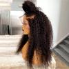Youllyuu 30 Inch 180% Deep Kinky Curly Long Black Lace Front Wig 13X6 Women Lace Frontal Human Hair Wig 13x4 Frontal Wig 14in#Natural 130% view 3