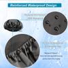 Sheomern 3 Pcs Super Jumbo Adjustable Satin Lined Shower Caps for Long Hair & Braids, Extra Extra Large Shower Cap for Women & Men, XXL Shower Cap with Waterproof Edge for Dreadlocks, Locs (Black) view 3
