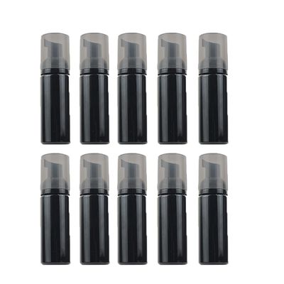 10 Pcs 50ml Foam pump bottle Foaming Dispenser Bottle Empty Plastic Refillable Foaming Soap Dispenser Pump for Cleaning Travel Shampoo Cosmetics (Black)