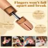 Practice Hand for Acrylic Nails- Silicone Nail Hand Practice Upgrade Nail Tips Never Fall Off, Fake Nail Manican Hand for Nail Practice, Flexible Practice Maniquin Hand with 200PCS Nail Tips view 3