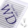 Individual Lashes DIY Eyelash Extension 300PCS Lashes Extensions C/D/CC/DD Curl Lash Clusters Cat Eye Lashes Super Soft Eyelashes Extension Matt Black Lashes view 1