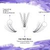 Individual Lashes DIY Eyelash Extension 300PCS Lashes Extensions C/D/CC/DD Curl Lash Clusters Cat Eye Lashes Super Soft Eyelashes Extension Matt Black Lashes view 3