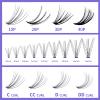 Individual Lashes DIY Eyelash Extension 300PCS Lashes Extensions C/D/CC/DD Curl Lash Clusters Cat Eye Lashes Super Soft Eyelashes Extension Matt Black Lashes view 4