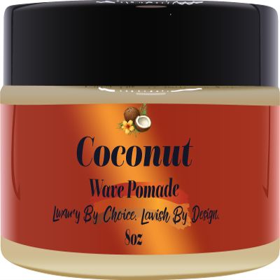 Ultra-Smooth 360 Wave Pomade, 8oz Coconut Hair Butter, Strong Hold Non-Greasy Hair Styling Cream for Deep Waves, Shea and Mango Butter Natural Ingredients (Coconut 360 Pomade, 8oz)