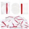 50 Sets Hotel Vanity Kit Individually Wrapped, Disposable Travel Amenities Kit Bulk, Cosmetic Cotton Pads, Cotton Swabs, Nail File for Shelter, Homeless, Motels, Nursing Home view 1