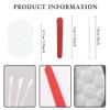 50 Sets Hotel Vanity Kit Individually Wrapped, Disposable Travel Amenities Kit Bulk, Cosmetic Cotton Pads, Cotton Swabs, Nail File for Shelter, Homeless, Motels, Nursing Home view 2