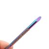 2 Pcs Holographic Stainless Steel Sticks Double Sided Nail Art and Cuticle Pusher Remover Manicure Pedicure Tool view 4