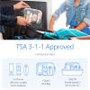 PACKISM TSA Approved Toiletry Bag 3 Medium, Clear Makeup Bags with Handle Large Opening, Toiletry Bags Fit Carry-on Travel Essentials, Quart-sized Travel Bags for Toiletries, Black view 2