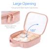 PACKISM Clear Makeup Bag 1 Large 1 Medium - 2 Pack TSA Approved Toiletry Bag - 180 Large Opening Clear Makeup Bags with Handle, Toiletry Bags for Traveling Travel Essentials, Rose Pink view 4