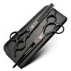 XUANFENG Black Ruby Hair Scissors 7-inch Barber Professional Cutting Scissors and thinning Scissors 9CR18 Steel Scissors, Suitable for Barbers and Families (thinning 20-25% Set) view 1