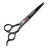 XUANFENG Black Ruby Hair Scissors 7-inch Barber Professional Cutting Scissors and thinning Scissors 9CR18 Steel Scissors, Suitable for Barbers and Families (thinning 20-25% Set) view 2