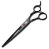 XUANFENG Black Ruby Hair Scissors 7-inch Barber Professional Cutting Scissors and thinning Scissors 9CR18 Steel Scissors, Suitable for Barbers and Families (thinning 20-25% Set) view 3