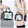 PACKISM Clear Toiletry Bags 1 Extra Large 1 Large 1 Medium- 3 Pack Clear Makeup Bags with Handle Large Opening, Waterproof Cosmetic Bags Fit Carry-on Travel Essentials, Travel Bags, Black view 3