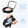 PACKISM Clear Toiletry Bags 1 Extra Large 1 Large 1 Medium- 3 Pack Clear Makeup Bags with Handle Large Opening, Waterproof Cosmetic Bags Fit Carry-on Travel Essentials, Travel Bags, Black view 4