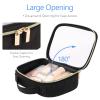 PACKISM Clear Makeup Bag - 2 Pack TSA Approved Toiletry Bag with Handle Large Opening, Clear Toiletry Bag Travel Bags for Toiletries, 1 Medium TSA Quart Carry-On & 1 Large for Checked Luggage, Black view 4