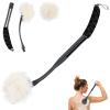 Loofah on a Stick, 20.5 Shower Sponge Loofah Back Scrubber, Exfoliation and Improved Skin Health, Back Loofah for Shower for Men Women view 1