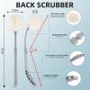 Loofah on a Stick, 20.5 Shower Sponge Loofah Back Scrubber, Exfoliation and Improved Skin Health, Back Loofah for Shower for Men Women view 2