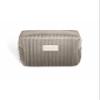 Benevolence LA Plush Velvet Small Makeup Bag for Purse | Cosmetic Pouch, Travel Toiletry Organizer for Women, Quilted Bag for Accessories - Sage view 1