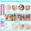 5608Pcs Makeup Rhinestones with Face Glue, Flatback Colorful Face Gems Crystal AB&Clear Eye Jewels with Pickup Dotting Tools for Eye, Body Makeup, Nail Art and DIY Crafts view 3