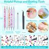 5608Pcs Makeup Rhinestones with Face Glue, Flatback Colorful Face Gems Crystal AB&Clear Eye Jewels with Pickup Dotting Tools for Eye, Body Makeup, Nail Art and DIY Crafts view 4