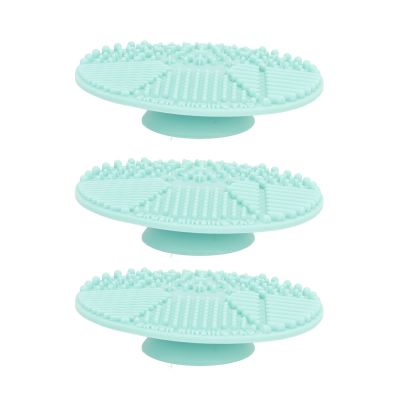 10 Pieces Brush Cleaning Pads,Makeup Brush Cleaning Mat,Portable Round Silicone Pad for Cleaning Brushes