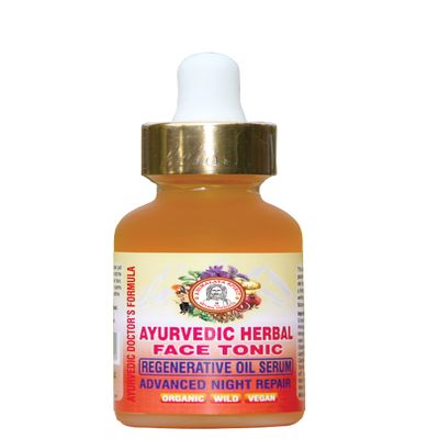 A Himalaya Spirit Regenerative Oil Serum Herbal Face Tonic Advanced Night Repair (2 oz)