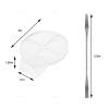 AUEAR, 2 Pack Hand Makeup Mixing Palette Handheld Clear Cosmetic Nail Art Manicure with Pieces Spatula for Foundation view 4