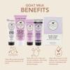 Dionis Goat Milk Skincare Lavender Blossom 6 Pc Self Care Essentials Travel Set - Bar Soap, Shave Butter, Hand Cream, Body Lotion & Whipped Sugar Body Scrub In Resealable Leak Resistant Carrying Case view 2