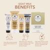 Dionis Goat Milk Skincare Vanilla Bean 6 Piece Self Care Essentials Travel Set - Bar Soap, Shave Butter, Hand Cream, Body Lotion & Whipped Sugar Body Scrub In Resealable Leak Resistant Carrying Case view 2