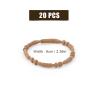 20pcs Hair Tie Bracelets for Women Men, Boho Hair Ties Bracelets Hair Elastics No Damage Ponytail Holders for Thick/Medium/Long Hair (4 Styles, 10 Colors) view 2